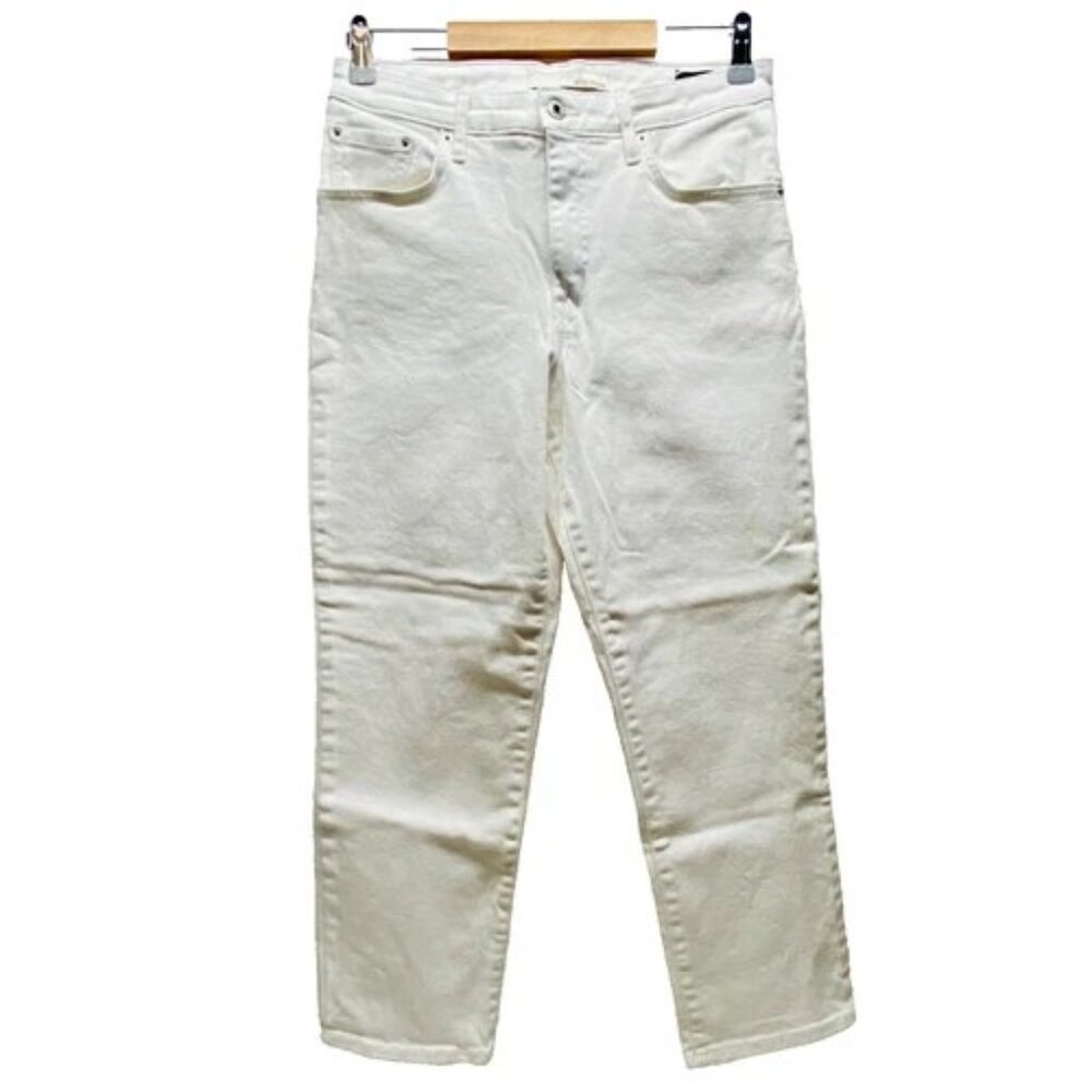 Ella Moss Jeans Women’s 8/29 White High‎ Waist Straight Leg Stretch Denim Pants